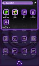 тема для Go Launcher EX Neon Purple Style Go Launcher V 1.3 50 icons