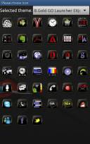 тема для Go Launcher EX B.Gold
